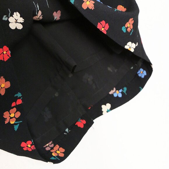 Madewell Button-Down Cami in Pressed Flowers 2 Manet True Black Vintage Inspired - Picture 12 of 15
